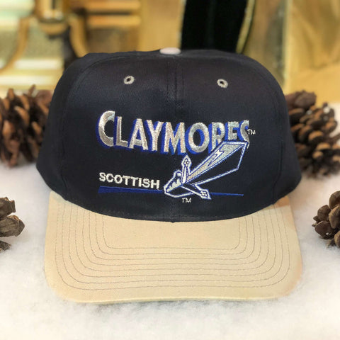 Vintage Scottish Claymores World Football League Snapback Hat