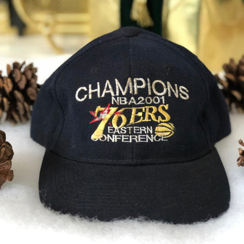 Vintage 2001 Eastern Conference Champions NBA Philadelphia 76ers Velcro Hat