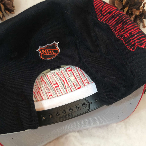 Vintage NHL Chicago Blackhawks Sports Specialties Shadow Snapback Hat