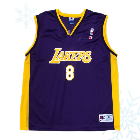 Vintage Deadstock NWOT NBA Los Angeles Lakers Kobe Bryant Champion Jersey Size 44