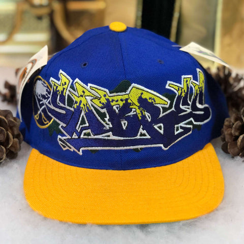 Vintage Deadstock NWT NHL Buffalo Sabres American Needle Graffiti Snapback Hat