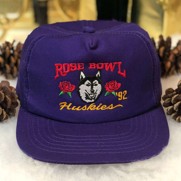 Vintage 1992 NCAA Rose Bowl Washington Huskies Snapback Hat