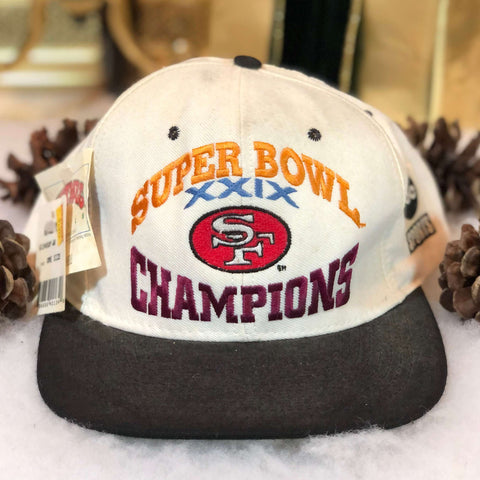 Vintage Deadstock NWT NFL Super Bowl XXIX Champions San Francisco 49ers ABC Sports Wool Snapback Hat