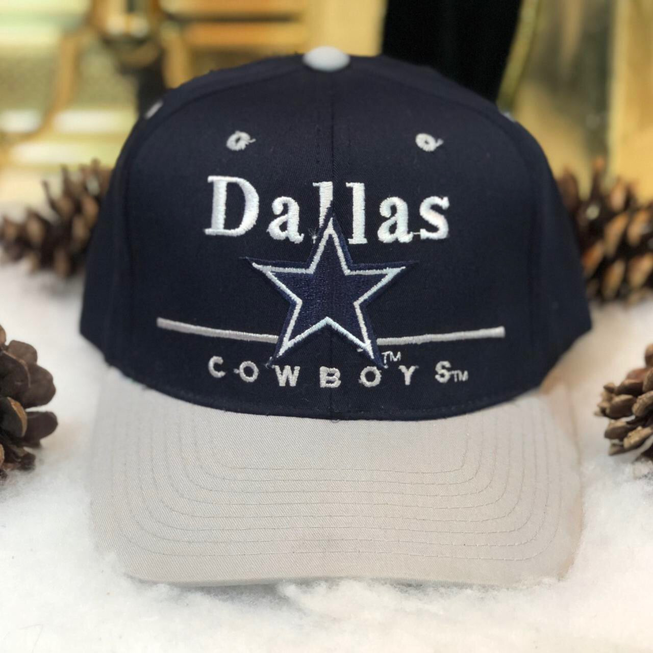 Vintage NFL Dallas Cowboys Eastport Bar Line Snapback Hat