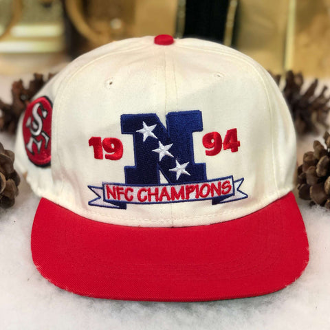 Vintage 1994 NFL San Francisco 49ers NFC Champions AJD Wool Snapback Hat
