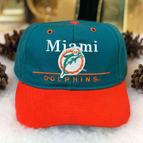 Vintage NFL Miami Dolphins Twins Enterprise Bar Line Wool Snapback Hat