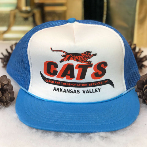 Vintage Deadstock NWOT CATS Cargo and Transportation Services Arkansas Valley Trucker Hat