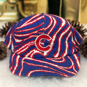 Vintage MLB Chicago Cubs Twins Enterprise Zebra All Over Print Snapback Hat