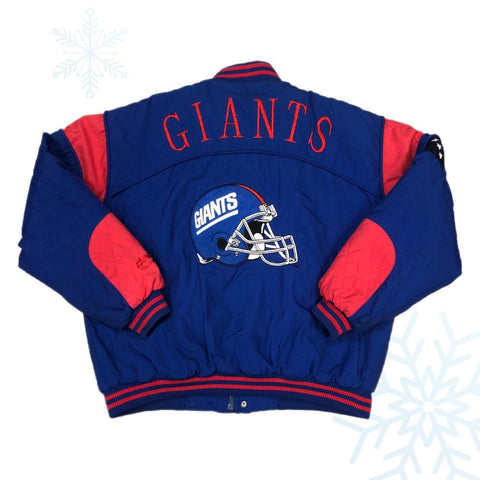 Vintage NFL New York Giants Nutmeg Mills Puffer Jacket (XL)