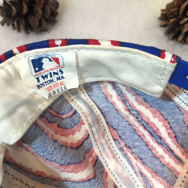 Vintage MLB Chicago Cubs Twins Enterprise Zebra All Over Print Snapback Hat