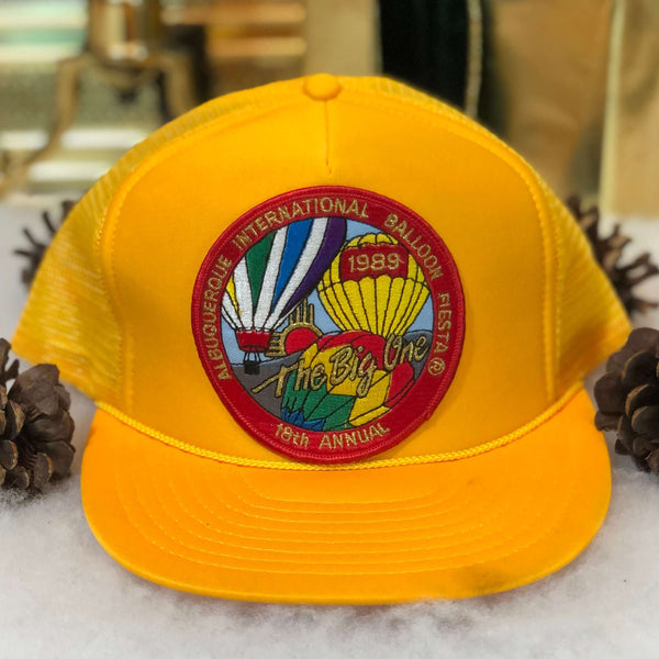 Vintage Deadstock NWOT 1989 18th Annual Albuquerque International Balloon Fiesta Trucker Hat