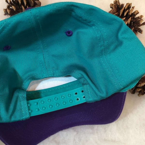 Vintage Teal Green Purple Blank KC Twill Snapback Hat