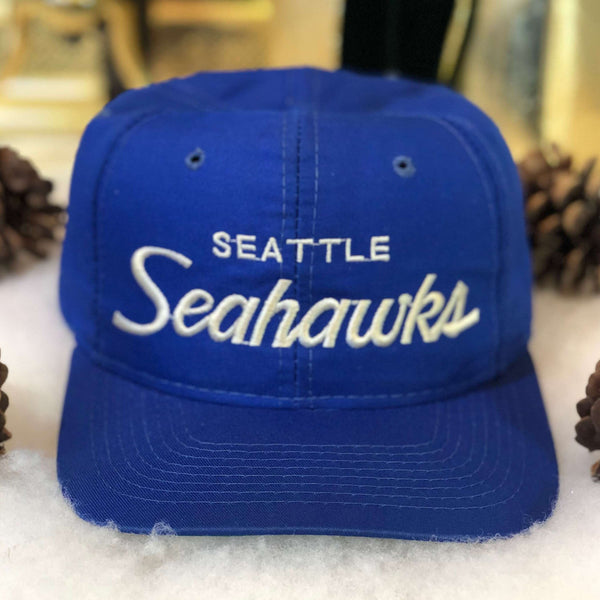 Vintage NFL Seattle Seahawks Sports Specialties Twill Script Snapback Hat