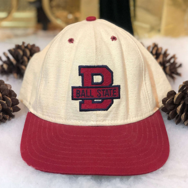 Vintage NCAA Ball State Cardinals Twill Snapback Hat
