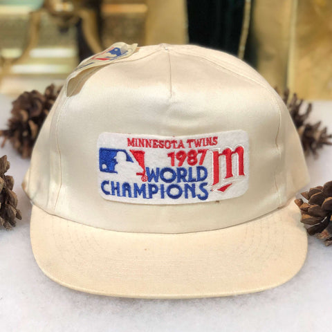 Vintage Deadstock NWT 1987 MLB World Champions Minnesota Twins Universal Snapback Hat