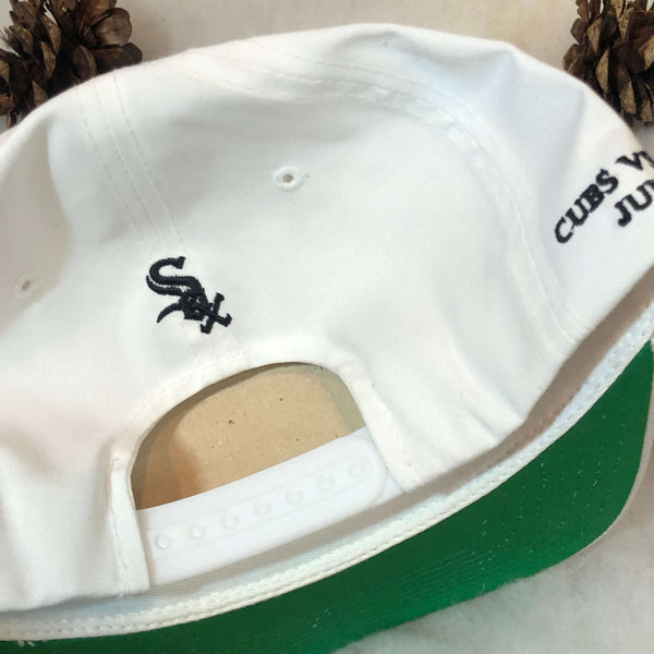 Vintage Deadstock NWOT 1997 MLB Chicago Cubs vs. White Sox Miller Lite Twill Snapback Hat