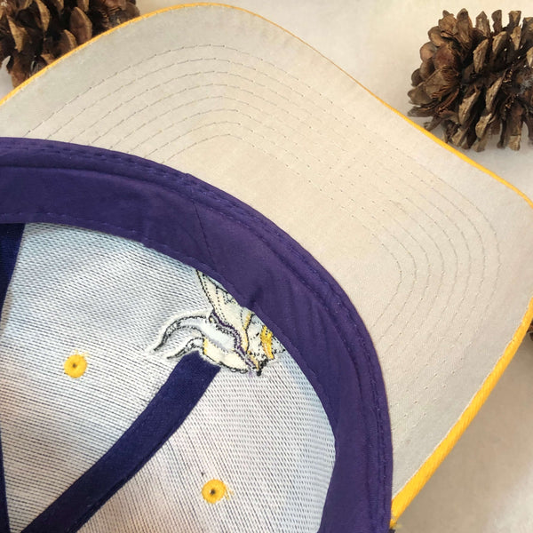 Vintage Deadstock NWOT NFL Minnesota Vikings "Denny Sucks" Logo Athletic Twill Snapback Hat