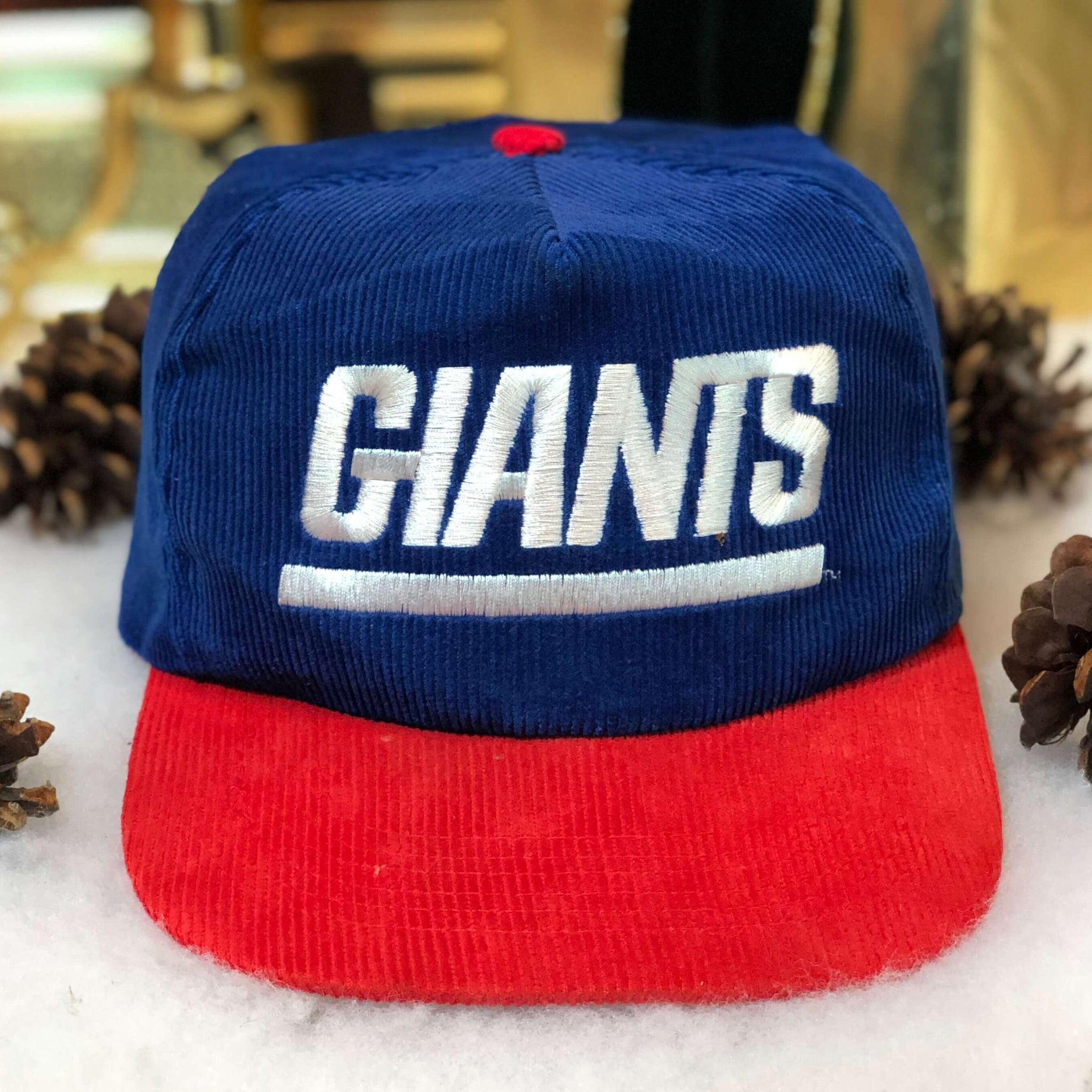 Vintage NFL New York Giants Starline Corduroy Snapback Hat