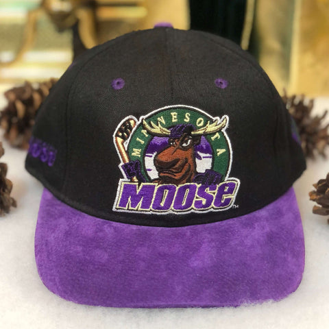 Vintage IHL Minnesota Moose Wool Strapback Hat