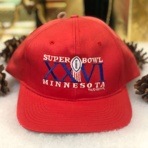 Vintage Deadstock NWOT NFL Super Bowl XXVI Minnesota Twill Snapback Hat