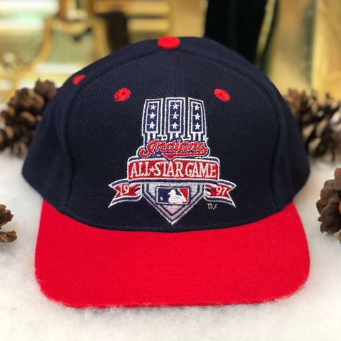 Vintage Deadstock NWOT 1997 MLB All-Star Game Cleveland Indians Logo 7 Snapback Hat