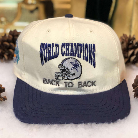 Vintage NFL Dallas Cowboys Back to Back Champions Snapback Hat