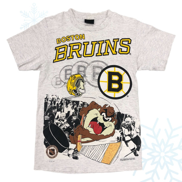 Vintage 1991 NHL Boston Bruins Taz Looney Tunes T-Shirt (M)