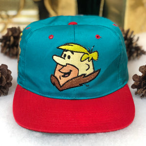 Vintage Barney Rubbles Flintstones American Needle Blockhead Twill Snapback Hat