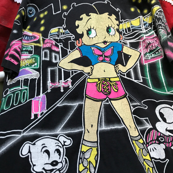 Vintage 1996 Betty Boop "Electric Boop" All Over Print