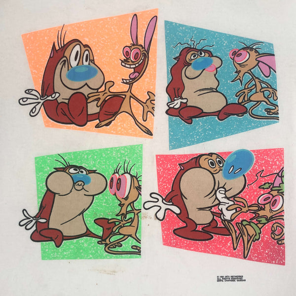 Vintage 1991 Nickelodeon The Ren & Stimpy Show Graphic T-Shirt