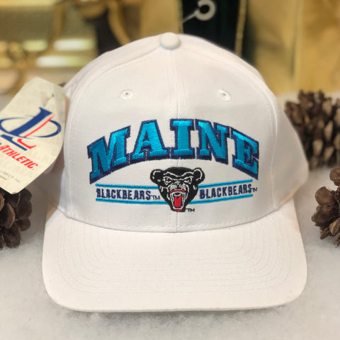 Vintage Deadstock NWT NCAA Maine Black Bears Logo Athletic Twill Snapback Hat
