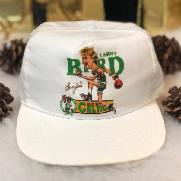 Vintage NBA Boston Celtics Larry Bird Salem Sportswear Caricature Twill Snapback Hat