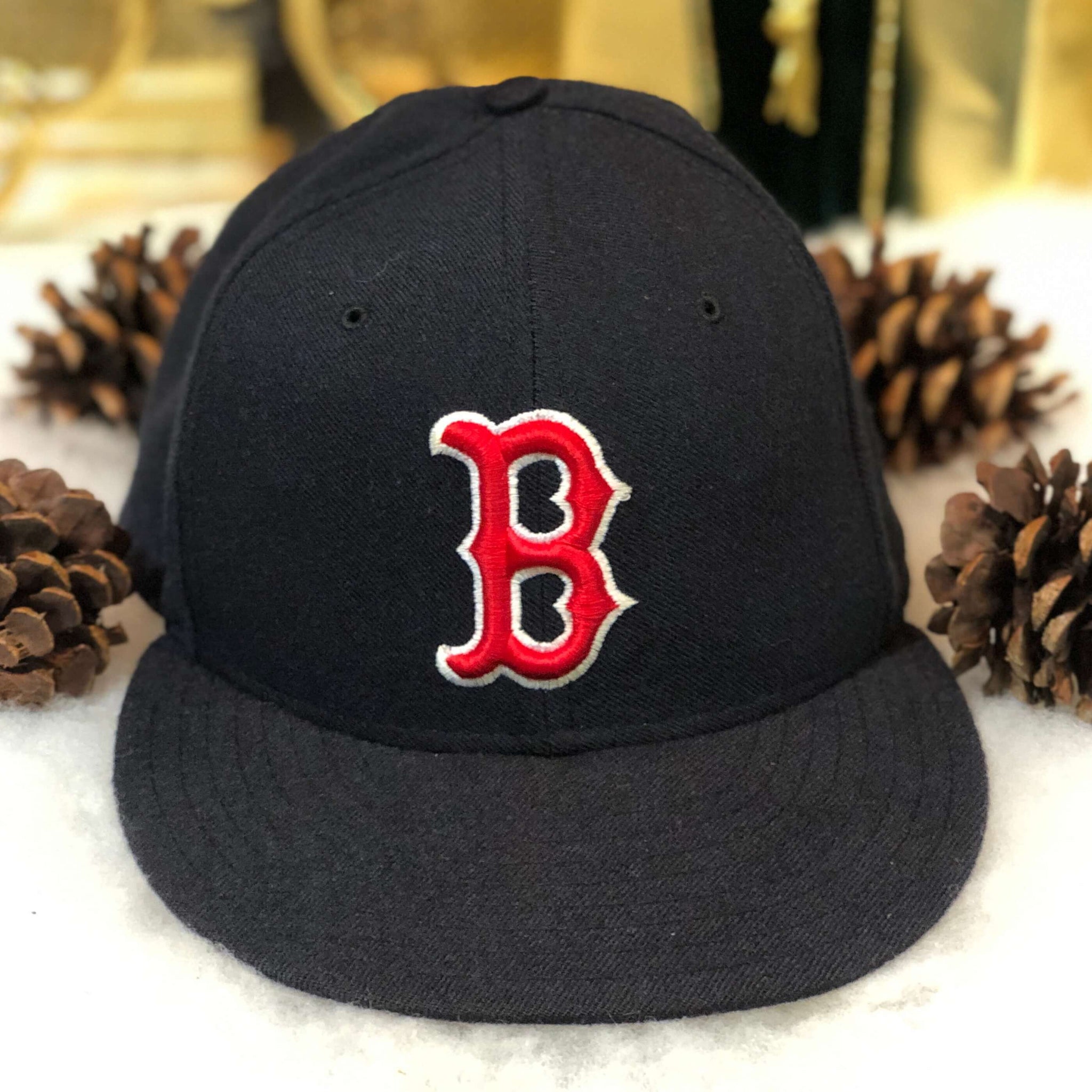 Vintage MLB Boston Red Sox New Era Fitted Hat 7 1/8