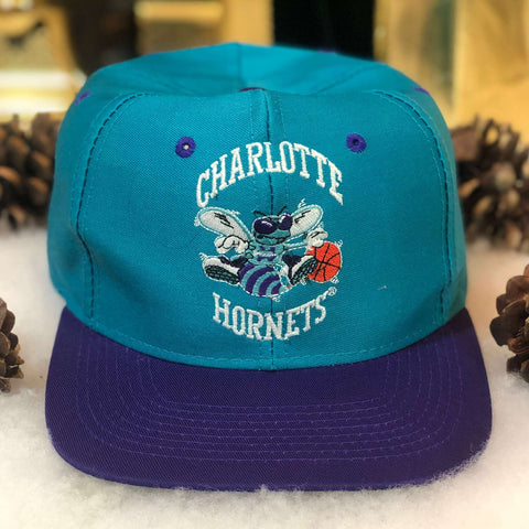 Vintage NBA Charlotte Hornets Logo 7 Twill Snapback Hat