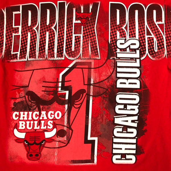 NBA Chicago Bulls Derrick Rose All Over Print T-Shirt (XL)