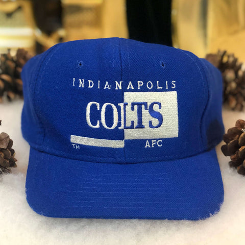 Vintage NFL Indianapolis Colts Signatures Wool Snapback Hat