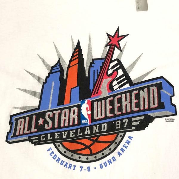 Vintage Deadstock NWOT 1997 NBA All-Star Game Cleveland T-Shirt (L)