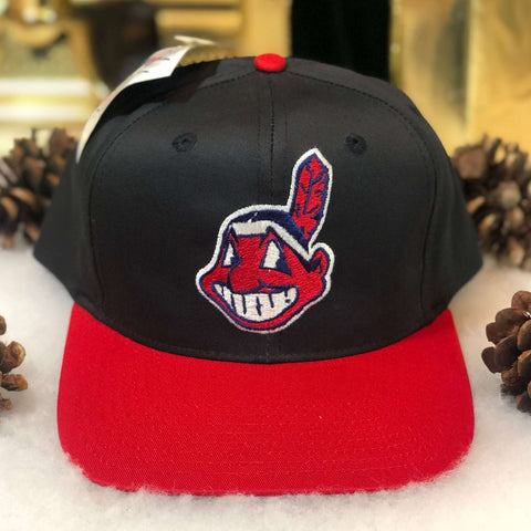 Vintage Deadstock NWT MLB Cleveland Indians Twins Enterprise Twill Snapback Hat
