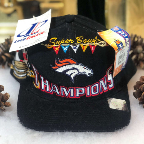 Vintage Deadstock NWT NFL Super Bowl XXXII Champions Denver Broncos Logo Athletic Snapback Hat