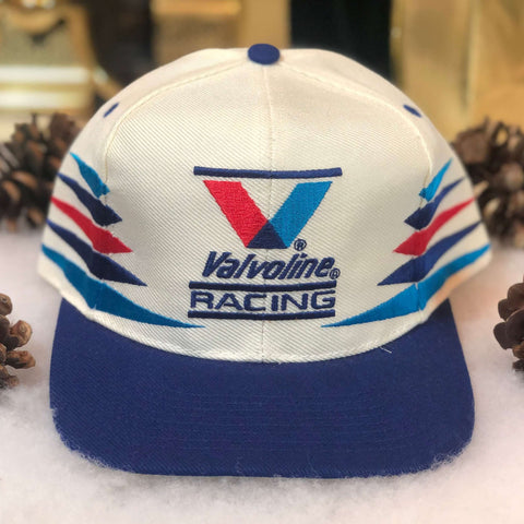 Vintage Deadstock NWOT NASCAR Valvoline Racing Mark Martin Autographed Logo Athletic Diamond Snapback Hat