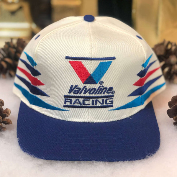 Vintage Deadstock NWOT NASCAR Valvoline Racing Logo Athletic Diamond Snapback Hat
