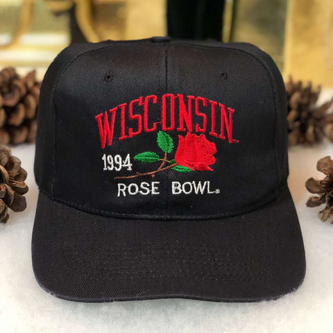 Vintage 1994 NCAA Rose Bowl Wisconsin Badgers Twill Snapback Hat