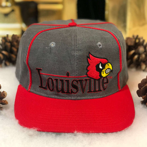 Vintage NCAA Louisville Cardinals The Game Nylon Snapback Hat