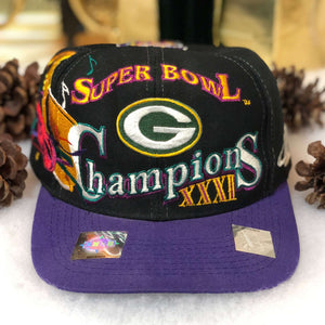 Vintage Deadstock NWOT NFL Green Bay Packers Super Bowl XXXI Champions Logo Athletic Snapback Hat