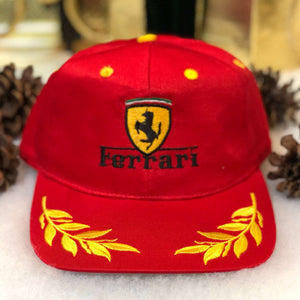 Vintage Ferrari Racing Twill Strapback Hat