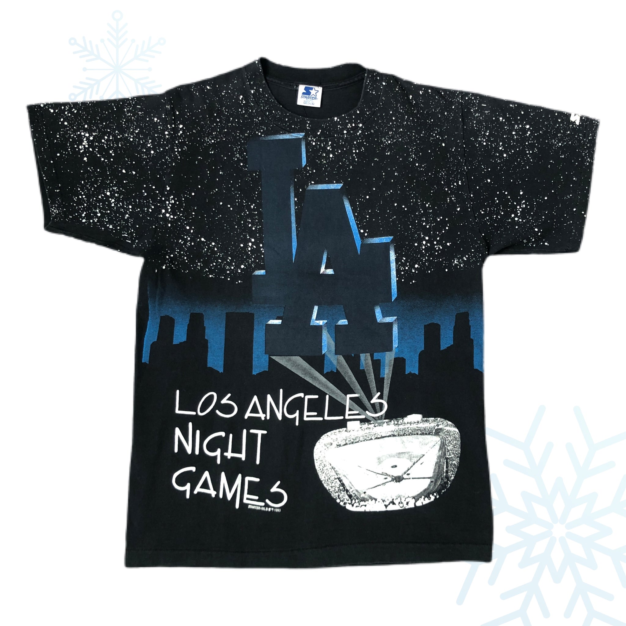 Vintage 1993 MLB Los Angeles Dodgers Starter Night Games T-Shirt (M)