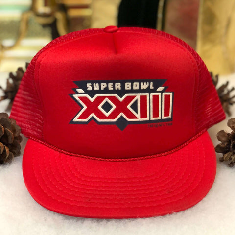 Vintage Deadstock NWOT NFL Super Bowl XXIII 49ers Bengals Trucker Hat