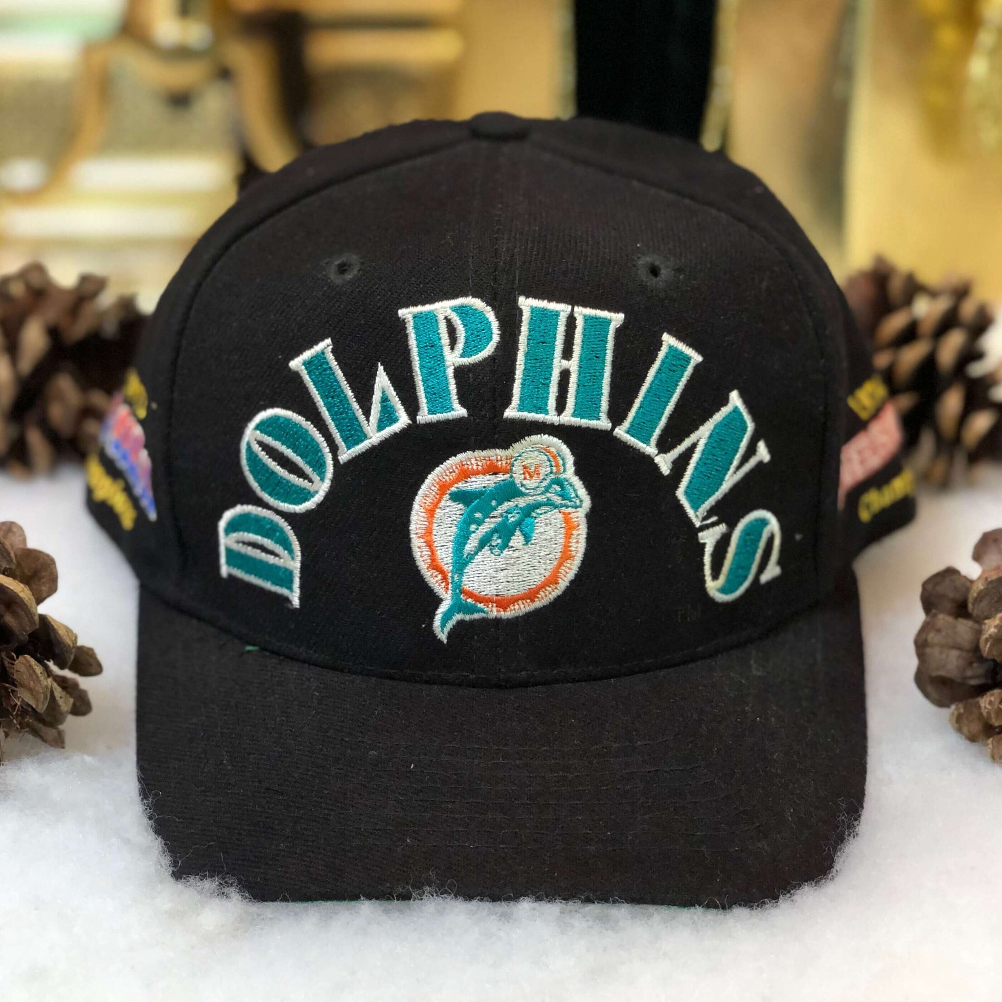 Vintage NFL Miami Dolphins Championships Annco Snapback Hat
