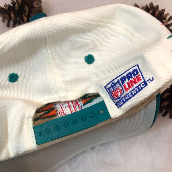 Vintage NFL Miami Dolphins Logo Athletic Diamond Snapback Hat