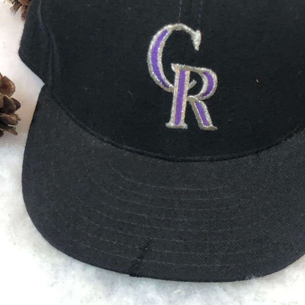 Vintage MLB Colorado Rockies New Era Wool Fitted Hat 7 1/4